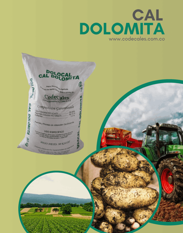Cal dolomita para el campo